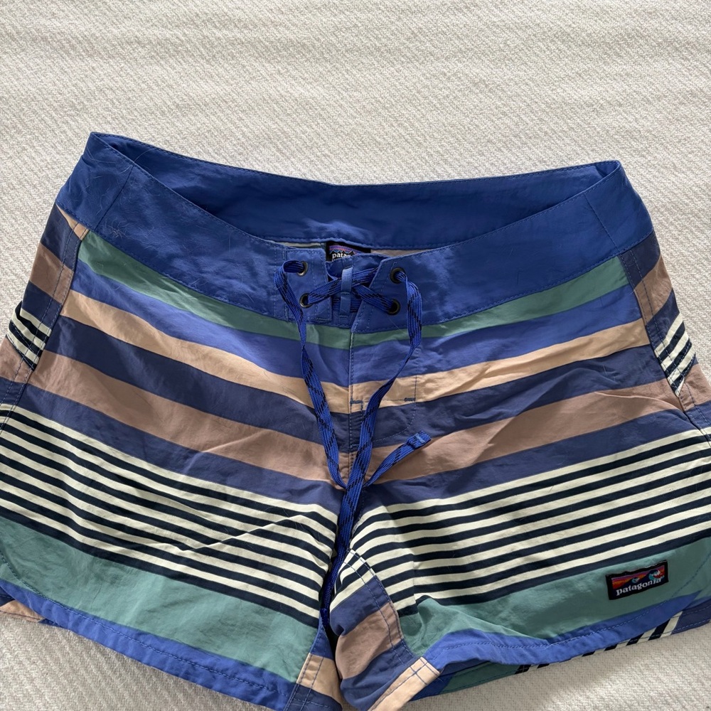 Patagonia Blue Striped Swim Coverup